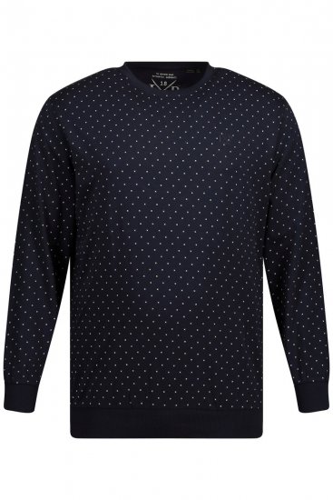 JP1880 Pyjamas Two-piece Long Sleeve and Long Trousers Navy - Spodná bielizeň - Spodné Prádlo 2XL-8XL