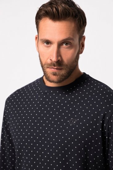 JP1880 Pyjamas Two-piece Long Sleeve and Long Trousers Navy - Spodná bielizeň - Spodné Prádlo 2XL-8XL