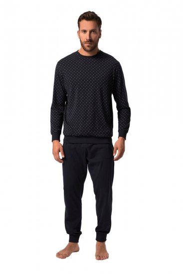 JP1880 Pyjamas Two-piece Long Sleeve and Long Trousers Navy - Spodná bielizeň - Spodné Prádlo 2XL-8XL