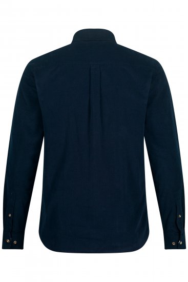 JP1880 Modern Fit Buttoned Collar Cotton Shirt Navy Blue - Košele - Košele 2XL-10XL