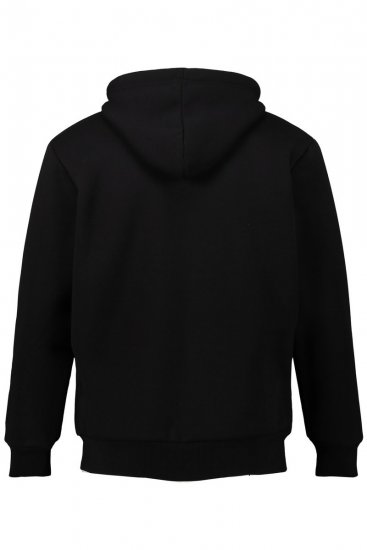 JP1880 820464 Bunda s kapucňou a teddy podšívkou Čierna TALL - TALL mikiny - TALL mikiny pre vysokých mužov