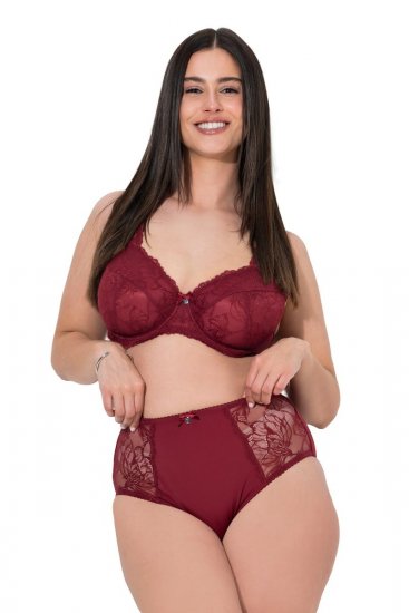 Ulla Popken 822864 Nohavičky s čipkou Lila - Nohavičky - 