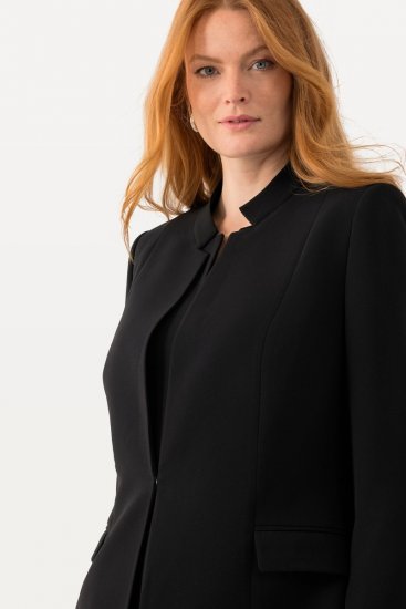Ulla Popken 823318 Sako so stojačikom Čierna - Saká - Saká v nadmerných veľkostiach