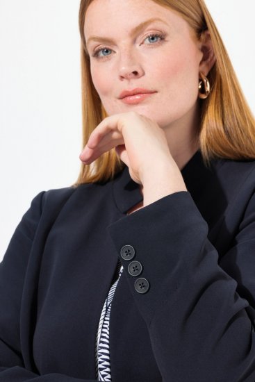 Ulla Popken 823318 Sako so stojačikom Tmavomodrá - Saká - Saká v nadmerných veľkostiach