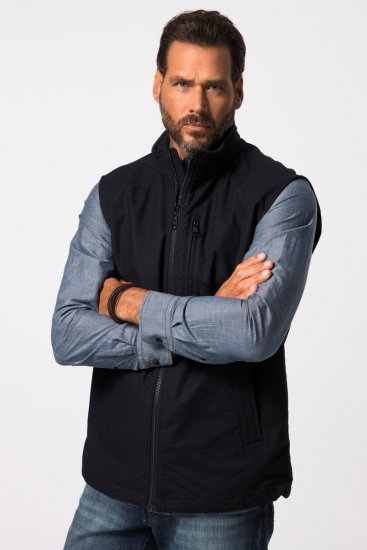 JP1880 825144 Strečová vesta Tmavomodrá - Bundy - Bundy Nadmerné Veľkosti 2XL-8XL