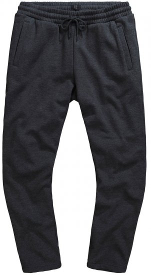 JP1880 825206 Tepláky so strihom na bruško Tmavosivá melír - Tepláky & teplákové kraťasy - Tepláky & Teplákové kraťasy - 2XL-12XL