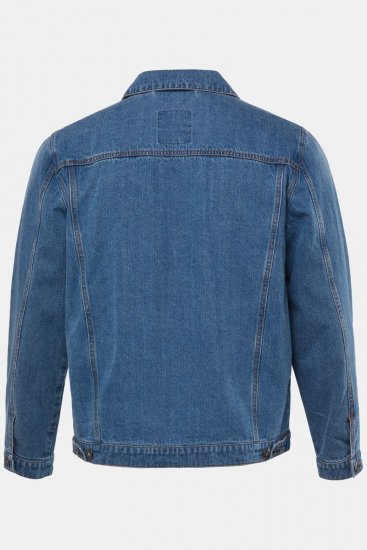 JP1880 826234 Džínsová bunda s náprsnými vreckami Denimová modrá - Bundy - Bundy Nadmerné Veľkosti 2XL-8XL