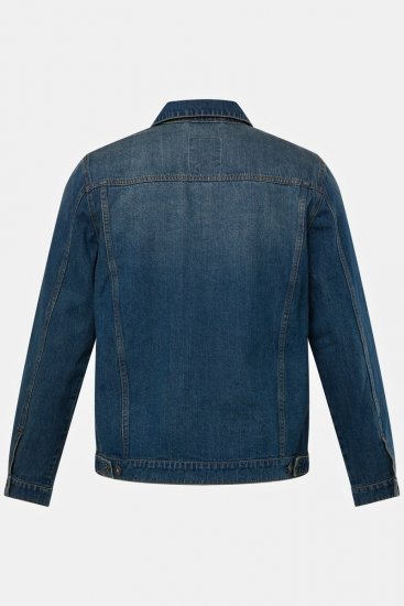 JP1880 826234 Džínsová bunda s náprsnými vreckami Indigovo modrá - Bundy - Bundy Nadmerné Veľkosti 2XL-8XL