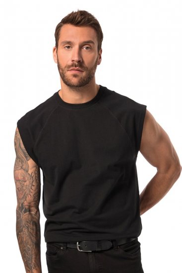 JP1880 826660 Tielko so spadnutým ramenom Čierna - Tričká - Nadrozmerné tričká - 2XL-14XL