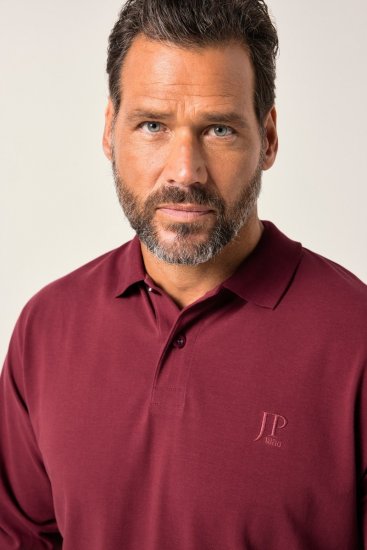 JP1880 Polo Shirt Pique Long Sleeve Red - Polokošele - Polokošele 2XL-8XL