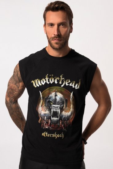 JP1880 Ozzy Motörhead Graphic Band T-Shirt Black - Tričká - Nadrozmerné tričká - 2XL-14XL