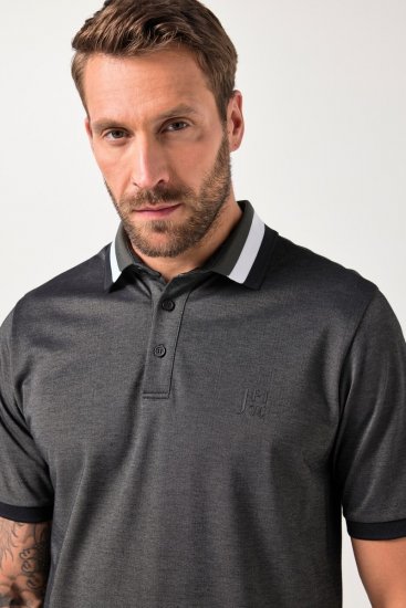 JAY-PI Quickdry Two-Tone Golf Poloshirt Black - Polokošele - Polokošele 2XL-8XL
