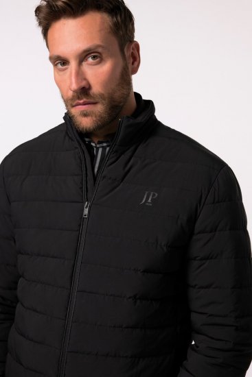 JP1880 Jacket Quilted Stand-up Collar Black - Bundy - Bundy Nadmerné Veľkosti 2XL-8XL