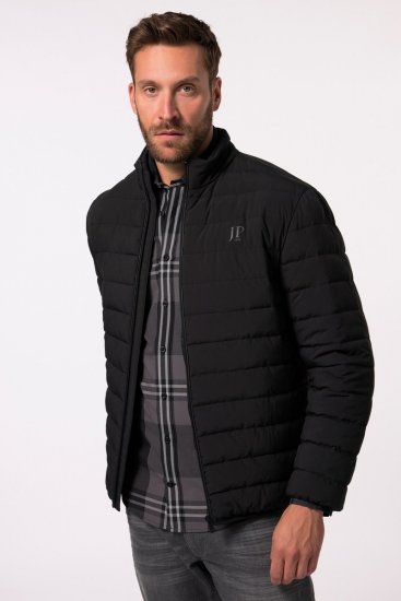 JP1880 Jacket Quilted Stand-up Collar Black - Bundy - Bundy Nadmerné Veľkosti 2XL-8XL