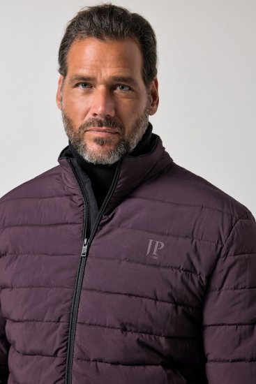 JP1880 828991 Prešívaná bunda so stojačikom Slivková - Bundy - Bundy Nadmerné Veľkosti 2XL-8XL