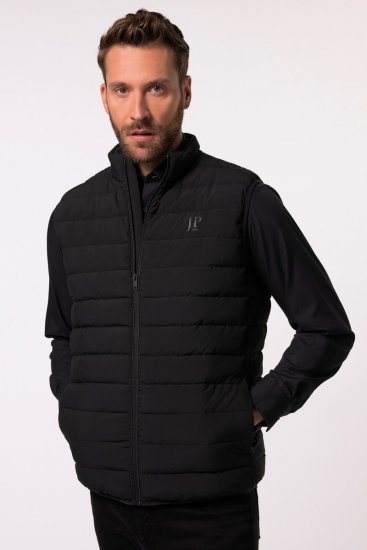 JP1880 Quilted Gilet Stand-Up Collar Black - Bundy - Bundy Nadmerné Veľkosti 2XL-8XL