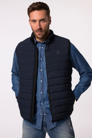 JP1880 Quilted Vest Techno Down Padding Navy - Bundy - Bundy Nadmerné Veľkosti 2XL-8XL