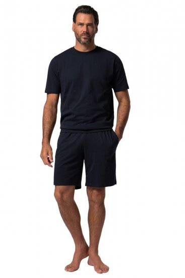 JP1880 829513 Pyžamo krátky model bellyfit Tmavomodrá - Spodná bielizeň - Spodné Prádlo 2XL-8XL