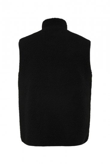 Jay-Pi 829716 Vesta obojstranná s teddy Čierna - Bundy - Bundy Nadmerné Veľkosti 2XL-8XL