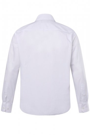 Men+ 753 Business košeľa s dlhým rukávom s klasickým golierom Biela - Košele - Košele 2XL-10XL