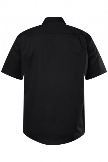 Men+ 756 Business košeľa s krátkym rukávom s klasickým golierom Čierna - Košele - Košele 2XL-10XL