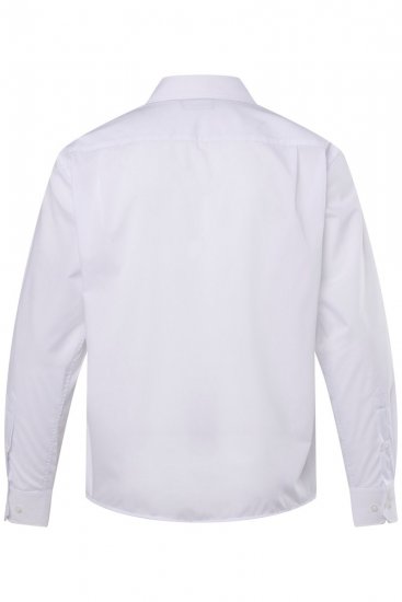 Men+ 757 Business košeľa s dlhým rukávom s otvoreným golierom Biela - Košele - Košele 2XL-10XL