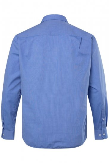 Men+ 757 Business košeľa s dlhým rukávom s otvoreným golierom Svetlomodrá - Košele - Košele 2XL-10XL
