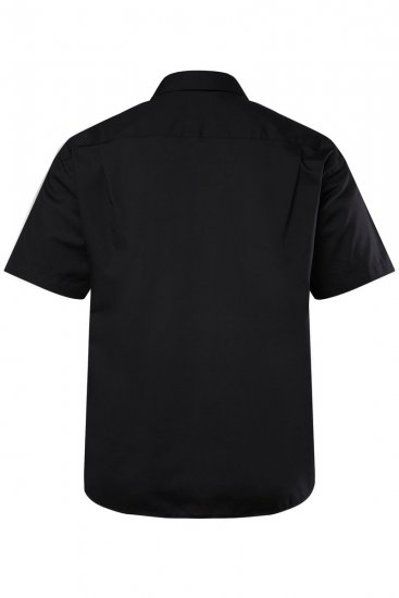 Men+ 758 Business košeľa s krátkym rukávom s otvoreným golierom Čierna - Košele - Košele 2XL-10XL