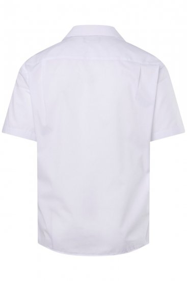 Men+ 758 Business košeľa s krátkym rukávom s otvoreným golierom Biela - Košele - Košele 2XL-10XL