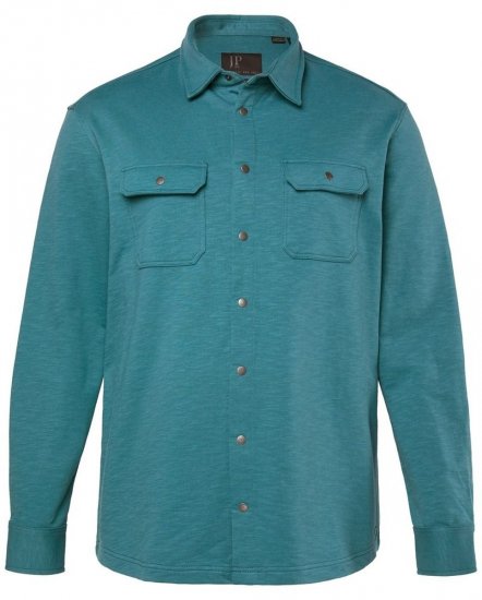 JP1880 Jersey Shirt Long Sleeve Modern Fit Blue - Košele - Košele 2XL-10XL