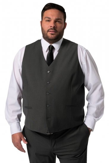 Men+ 472 Barcelona Vesta k obleku Antracitová - Obleky - Obleky 2XL-8XL