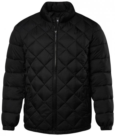 Men+ 494 Prešívaná bunda so stojačikom Čierna - Bundy - Bundy Nadmerné Veľkosti 2XL-8XL