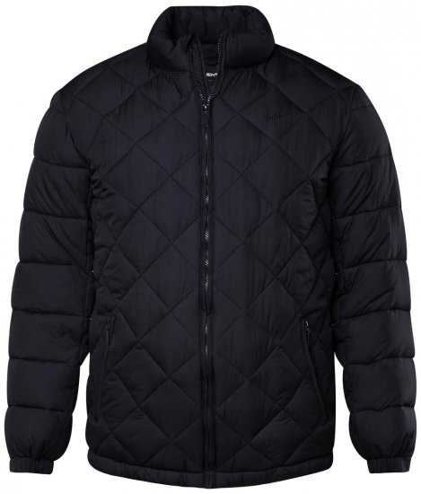 Men+ 494 Prešívaná bunda so stojačikom Tmavomodrá - Bundy - Bundy Nadmerné Veľkosti 2XL-8XL