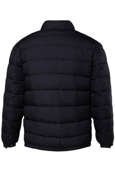 Men+ 494 Prešívaná bunda so stojačikom Tmavomodrá - Bundy - Bundy Nadmerné Veľkosti 2XL-8XL