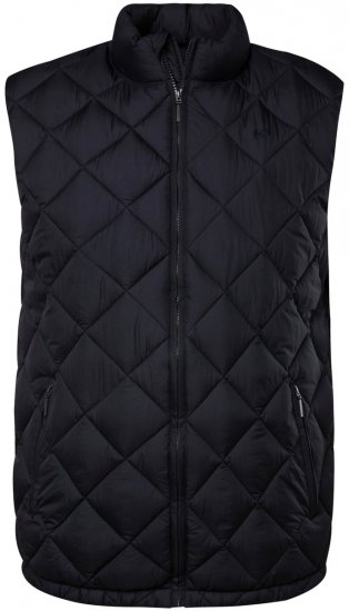 Men+ 578 Vesta prešívaná so stojačikom Tmavomodrá - Bundy - Bundy Nadmerné Veľkosti 2XL-8XL
