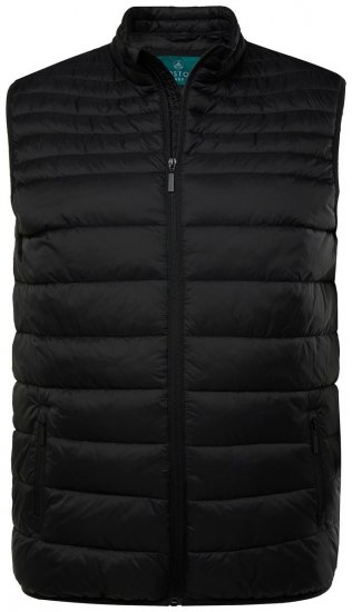 Boston Park 583 Vesta prešívaná so stojačikom Čierna - Bundy - Bundy Nadmerné Veľkosti 2XL-8XL