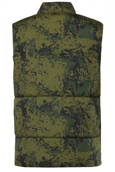 JP1880 831610 Vesta prešívaná v maskáčovom vzore Zelená - Bundy - Bundy Nadmerné Veľkosti 2XL-8XL