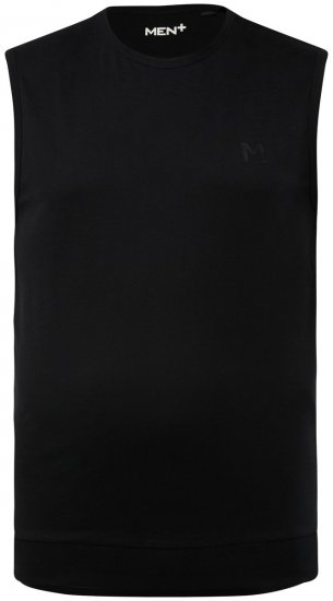 Men+ 248 Tričko bez rukávov bellyfit Čierna - Tričká - Nadrozmerné tričká - 2XL-14XL