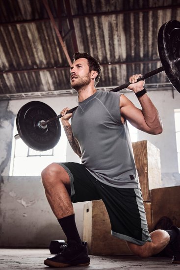 JP1880 Jay-Pi Bermuda QuickDry Mesh Fitness Shorts Black - Športové oblečenie - Sportovní Oblečení 2XL-10XL