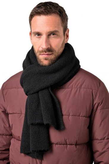 JP1880 834031 Pletená šála Čierna - Šály - 