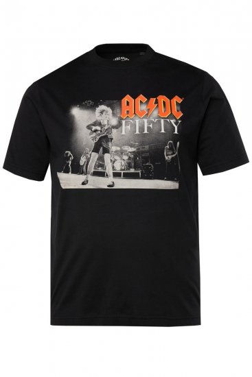 JP1880 AC/DC 50th Anniversary Band Photo T-Shirt Black - Tričká - Nadrozmerné tričká - 2XL-14XL