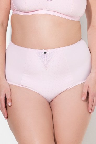 Ulla Popken 834307 Sťahovacie nohavičky s čipkou Ružová - Sťahovacia bielizeň - 