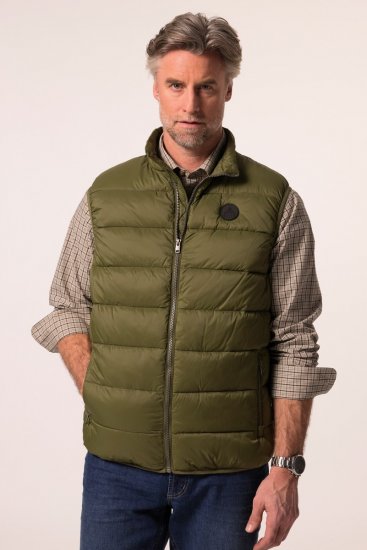 Boston Park 460 Vesta prešívaná so stojačikom Olivová - Bundy - Bundy Nadmerné Veľkosti 2XL-8XL