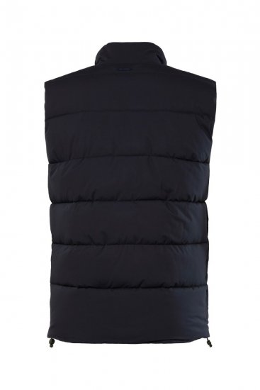 JP1880 834648 Vesta prešívaná so stojačikom Tmavomodrá - Bundy - Bundy Nadmerné Veľkosti 2XL-8XL