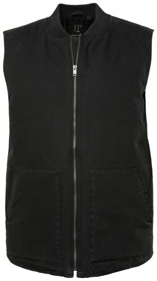 JP1880 834734 Canvasová vesta Čierna - Bundy - Bundy Nadmerné Veľkosti 2XL-8XL