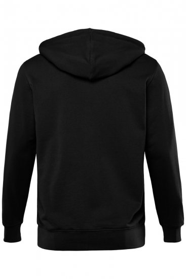 Men+ 851 Mikina s kapucňou na zips Čierna - Mikiny & mikiny bez kapucne - Mikiny & Mikiny s Kapucňou 2XL-12XL