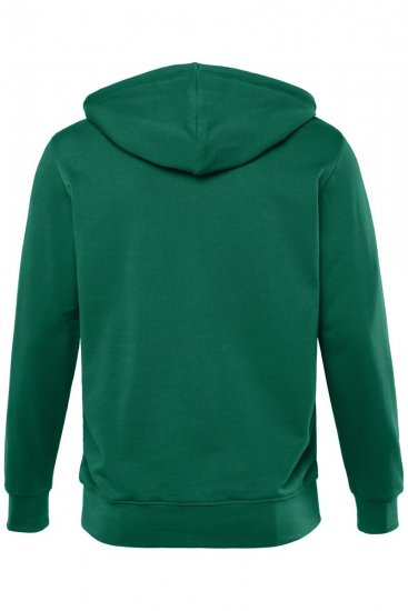 Men+ 851 Mikina s kapucňou na zips Zelená - Mikiny & mikiny bez kapucne - Mikiny & Mikiny s Kapucňou 2XL-12XL