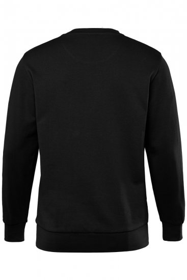 Men+ 865 Mikina Čierna - Mikiny & mikiny bez kapucne - Mikiny & Mikiny s Kapucňou 2XL-12XL
