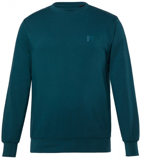 Men+ 865 Mikina Tmavozelená - Mikiny & mikiny bez kapucne - Mikiny & Mikiny s Kapucňou 2XL-12XL