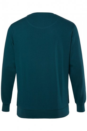 Men+ 865 Mikina Tmavozelená - Mikiny & mikiny bez kapucne - Mikiny & Mikiny s Kapucňou 2XL-12XL